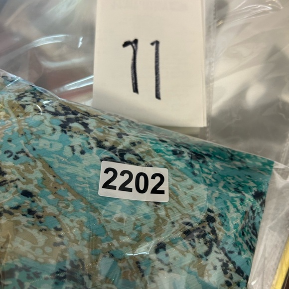 Sheri Marti VTG Y2K Paisley 10 Flare Hem Metallic Blue Empower waist Midi Dress - Picture 15 of 15